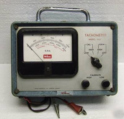 Tachometer 4,6,8 cyl wilbac 460 revolution counter 1970