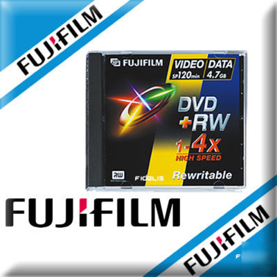 1X fujifilm dvd+rw 4.7GB blank discs dvd +rw fuji 1