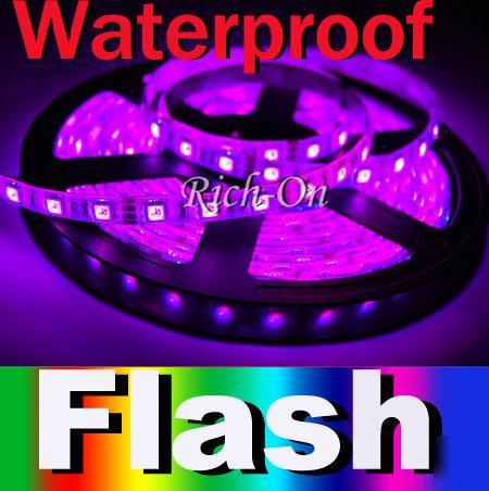 5M 300LED 5050 smd led rgb flash strip controller power