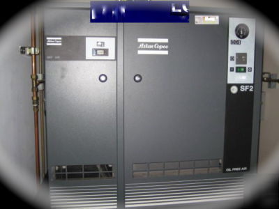 Compressor atlas copco with dry air SF2FF quite 
