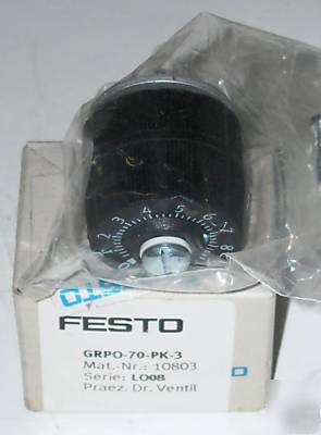 Festo pneumatic precision flow control valve grpo