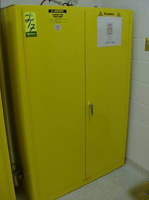 Justrite flammable storage cabinet 2 door 45 gallon cap