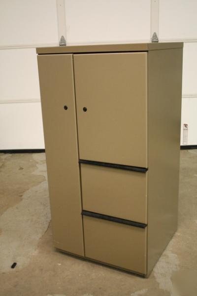 Knoll filing cabinet storage coat section