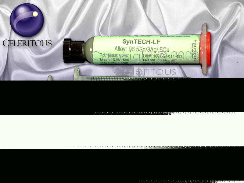 Lead-free solder paste kit - no refrigeration required