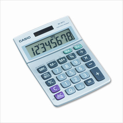 Ms-80TV handheld calculator, eight-digit lcd