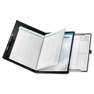 Outlink 12-month hardcover planner, 8-1/2 x 11, black
