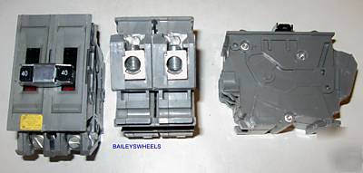 Wadsworth double 2 pole 40A 40 amp breaker type a g