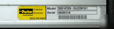 Parker daedal linear slide 500000ET (1774)