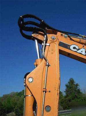 2006 case 580 super m 580SM backhoe 4-1 bkt a/c e-stick