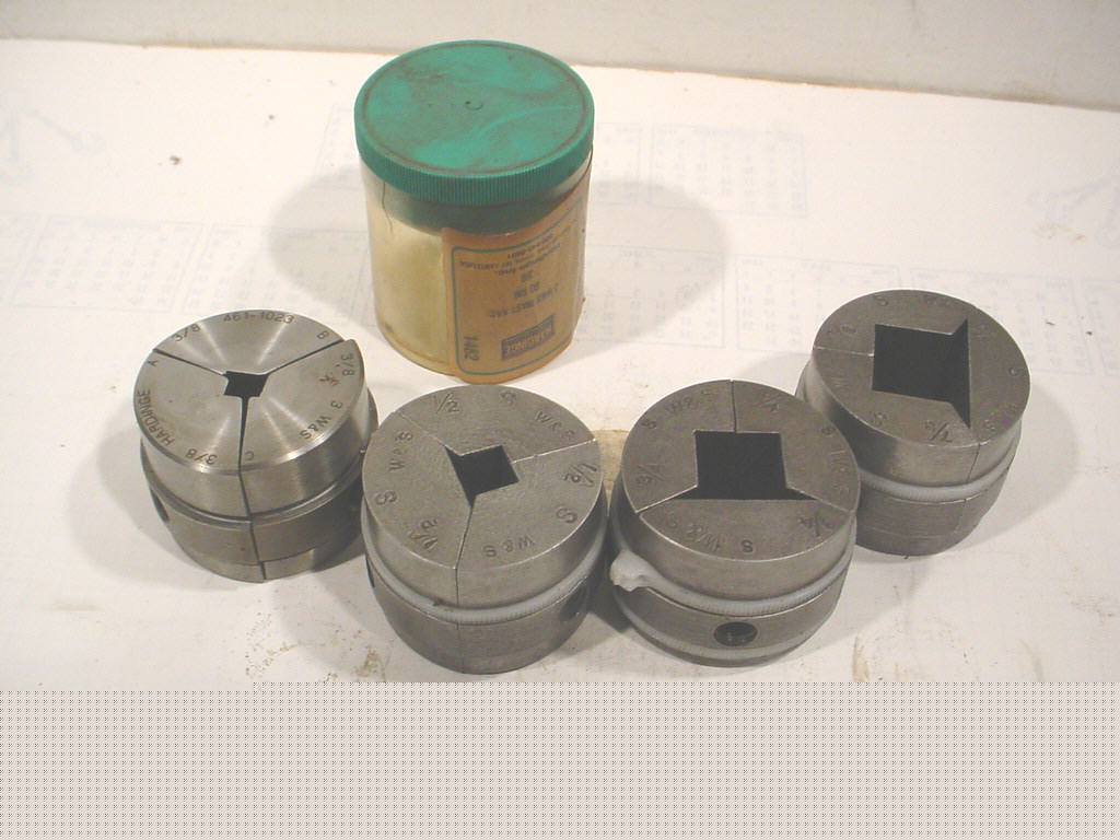 4 - #3 warner and swassey collet pads square 860U