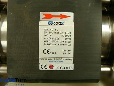 Co-ax vfk 40 nc coaxial valve w versa cgs-4332 no reser