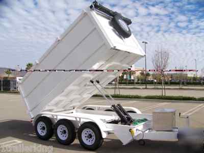 Contractor foreclosure cleanup landscape dump trailer 