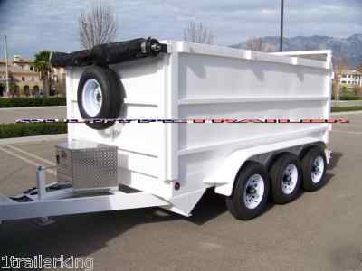 Contractor foreclosure cleanup landscape dump trailer 