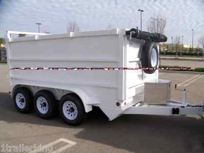 Contractor foreclosure cleanup landscape dump trailer 