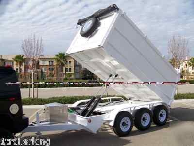 Contractor foreclosure cleanup landscape dump trailer 