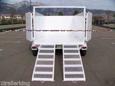 Contractor foreclosure cleanup landscape dump trailer 