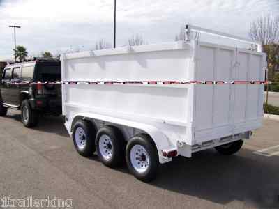 Contractor foreclosure cleanup landscape dump trailer 