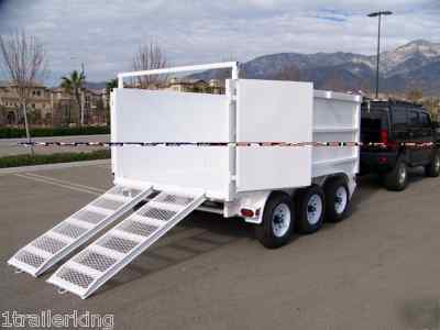 Contractor foreclosure cleanup landscape dump trailer 