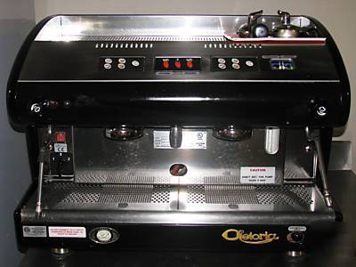 Espresso coffee machine, coffee grinder & 2-dr cooler