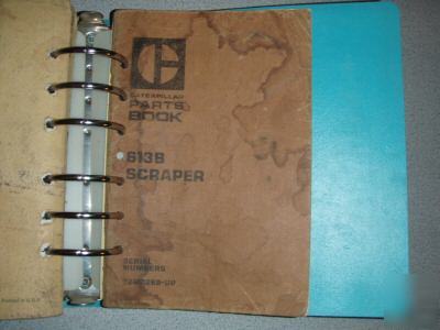 Caterpillar cat 613B wheel tractor-scraper parts book