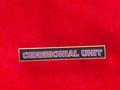 Ceremonial unit bar pin with purple bunting-set of 10