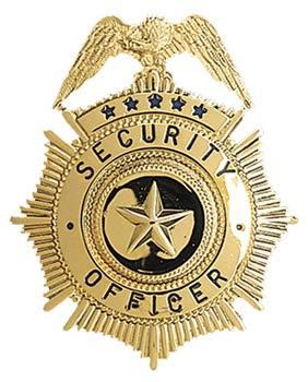 Eagle top security officer badge
