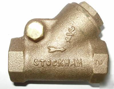 New in box stockham 3/4 inch bronze 200 cwp check valve