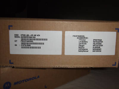 New motorola radius CP200 4 watt uhf radio - 