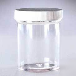 Qorpak polystyrene jars with cap 3811