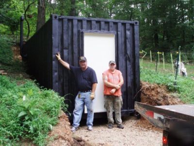 Storm shelter in ground hillside 8 x 20