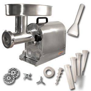 Weston #22 stainless steel pro series meat grinder