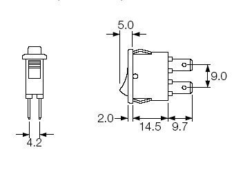 (250) arcolectric 8800 rocker switches H8800VABB-132W