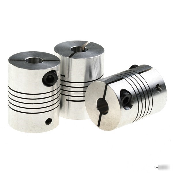 3PCS cnc aluminum flexible coupler coupling 10X6.35