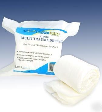 Emergency multi trauma dressing sterile 12 x 30 emt
