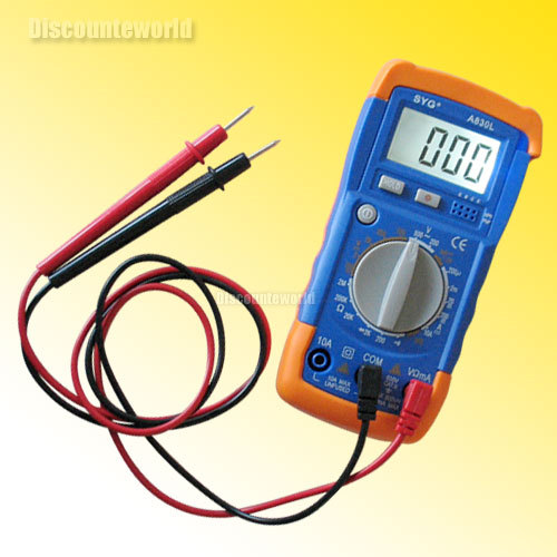 Lcd digital voltmeter ammeter ohm test meter multimeter
