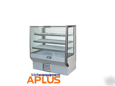 Leader bakery pastry display case dry 48