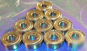 Lot 10 bearings 1621ZZ 1/2