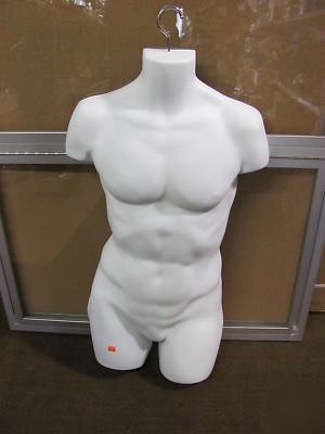 Male mannequin torso form w/ hanger