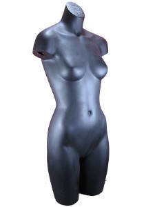 Mannequin female full torso table display dress form