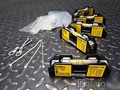 New 5 each buss 60A fuseholder G30060-1CR & sc-60 fuse 