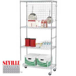 New chrome wire shelving 18 x 36 x 72