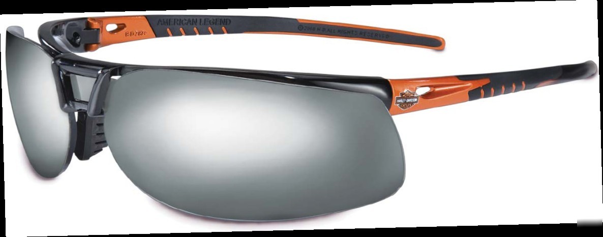 New harley davidson glasses-blk/org frm mir lens HD1102- 