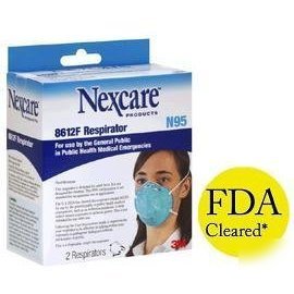 New nexcare 8612F respirator N95 2 per box 
