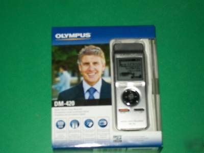 New olympus dm-420 2GB digital stereo voice recorder
