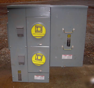 Square d ez 2 meter pak & 400AMP terminal box 3 phase