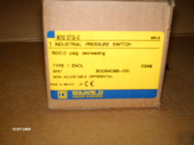 Square d industrial pressure switch 9012 gtg-2 ( )
