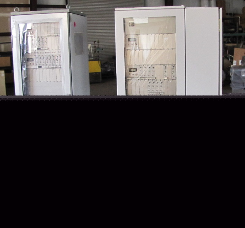 ~ two mst gas detector cabinets / controllers
