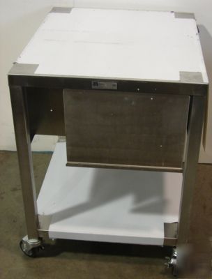 New john boos ss utility cart with drawer, 23