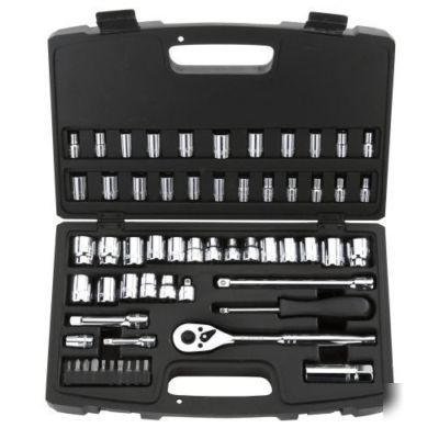 Stanley maxdrive 60 pc 1/4 & 3/8 inch socket wrench set