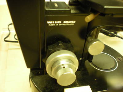 Wild heerbrugg M20 microscope with polaroid microcam